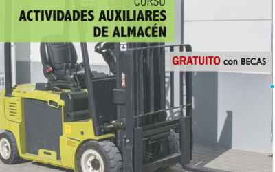 Curso gratuito en actividades auxiliares de almacén con módulo de carretillero