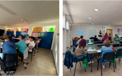 La alcaldesa de Castellar de Santiago visita los cursos de Bombero Forestal y Movilización de Enfermos