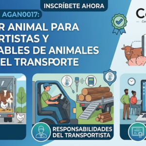 AGAN0017 BIENESTAR ANIMAL PARA TRANSPORTISTAS Y RESPONSABLES DE ANIMALES DURANTE EL TRANSPORTE