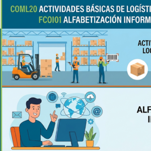 COML20 ACTIVIDADES BÁSICAS DE LOGÍSTICA DE ALMACÉN + FCOI01  ALFABETIZACIÓN INFORMÁTICA: INTERNET